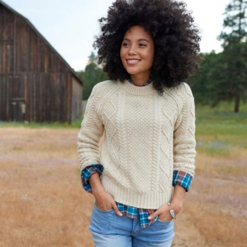 LL Bean Signature Fisherman Sweater